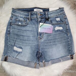 Light Distressed Demin Shorts